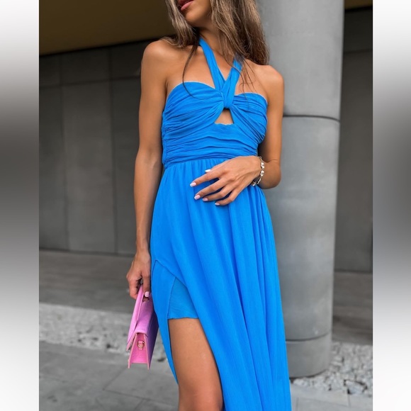 Zara Cut Out Maxi Dress - Picture 4 of 16